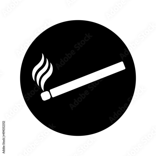 wooden match icon