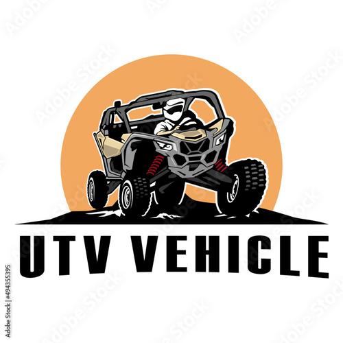 utv logo design icon vector	