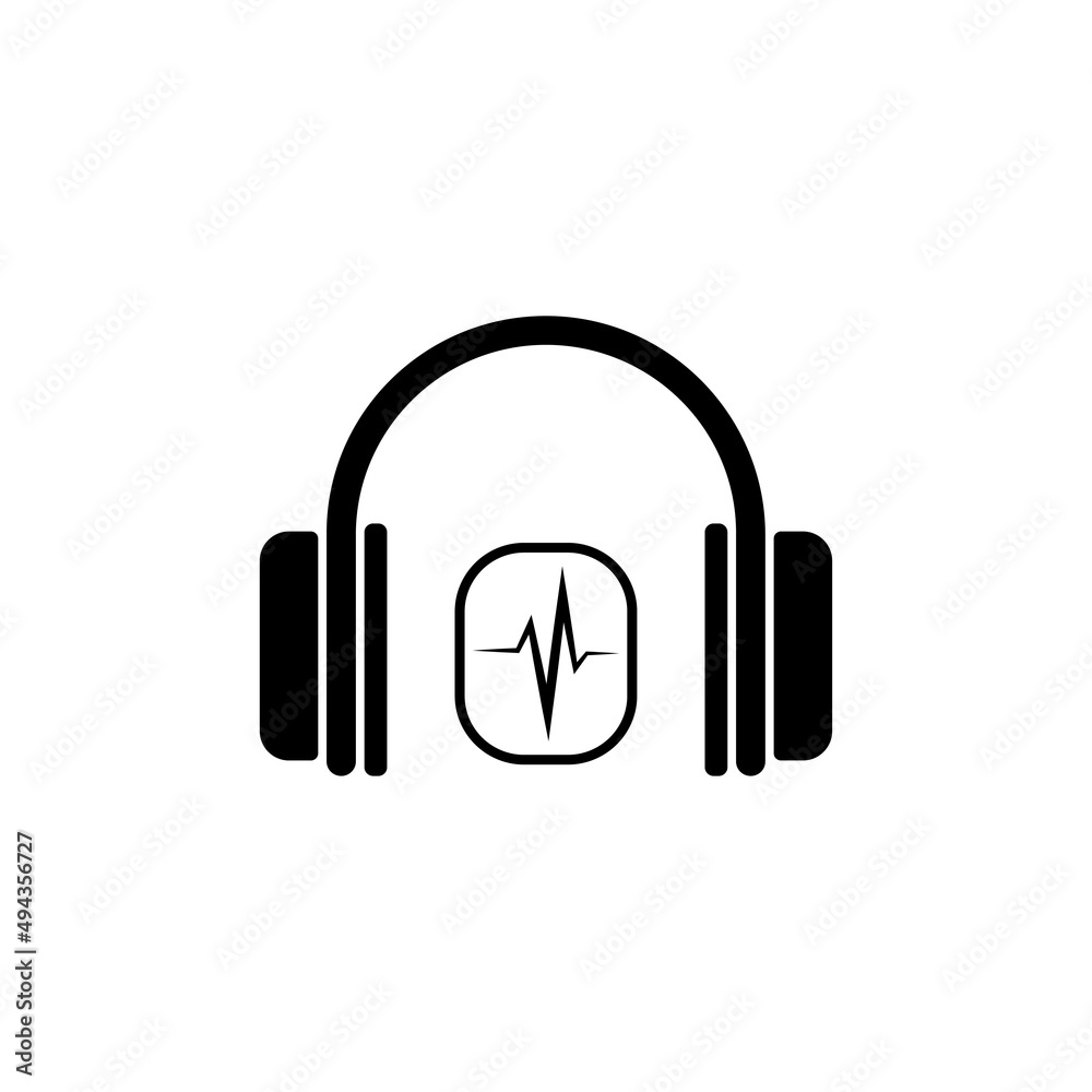 headset icon vector design headset icon vector design