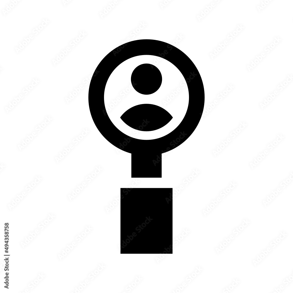 Obraz premium Find People Icon Vector Symbol Design Illustration