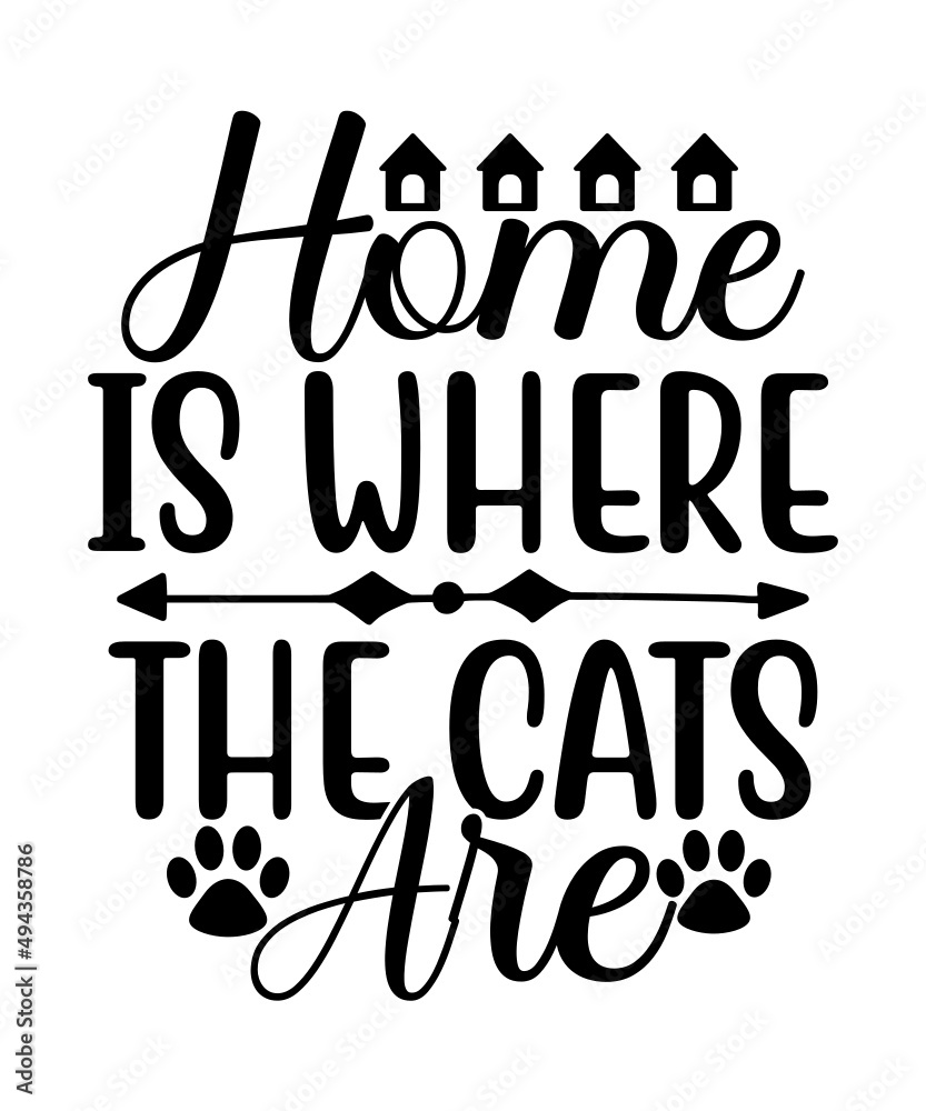 Obraz premium Cat SVG bundle by Oxee, cat mom svg, cat grandma svg, cut file, cat silhouette svg, cat quotes, cat rescue, sarcastic cat quotes svg ,Cat Bundle SVG,cat svg,kitty svg,Cute Cat SVG files for Cricut,cat