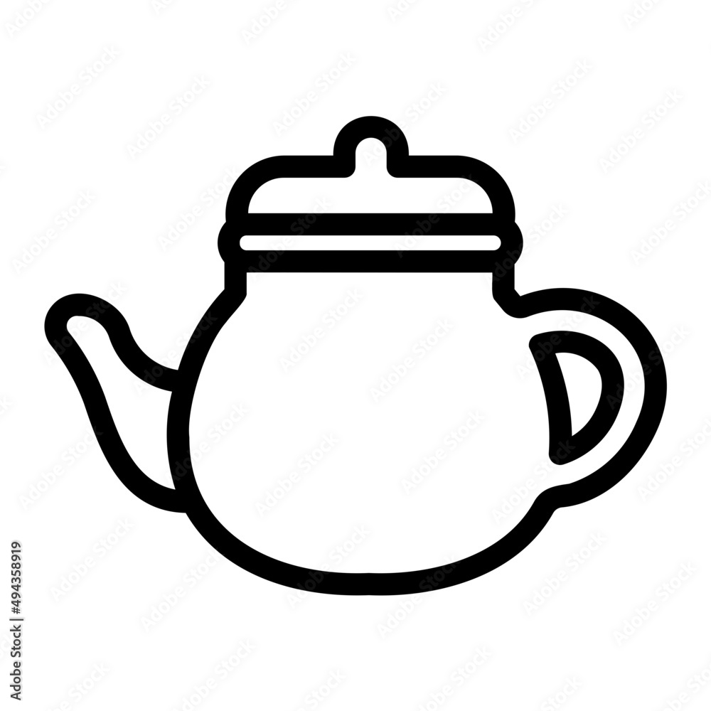 Obraz premium teapot line icon