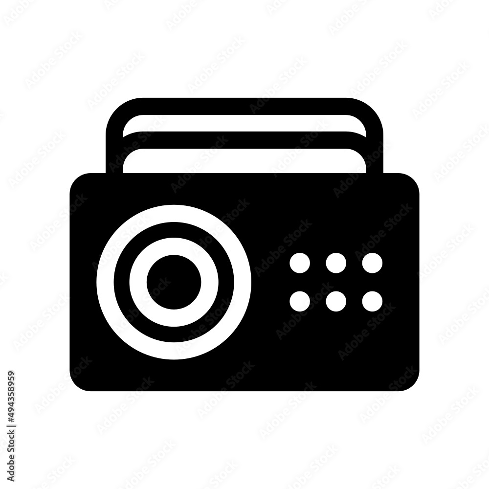 Radio Icon Vector Symbol Design Illustration Radio Icon Vector Symbol Design Illustration