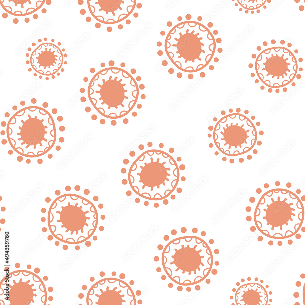 Seamless pattern with geometric aboriginal ornament. Ethnic tribal rounded color background. Afican, australian motiph. Dots painting. Vector illustration, template design for cloth, card, fabric Seamless pattern with geometric aboriginal ornament. Ethnic tribal rounded color background. Afican, australian motiph. Dots painting. Vector illustration, template design for cloth, card, fabric