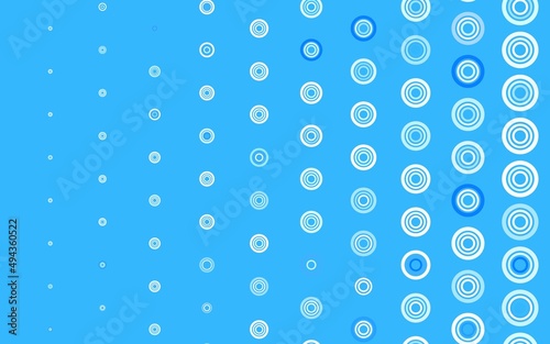 Light BLUE vector background with spots.