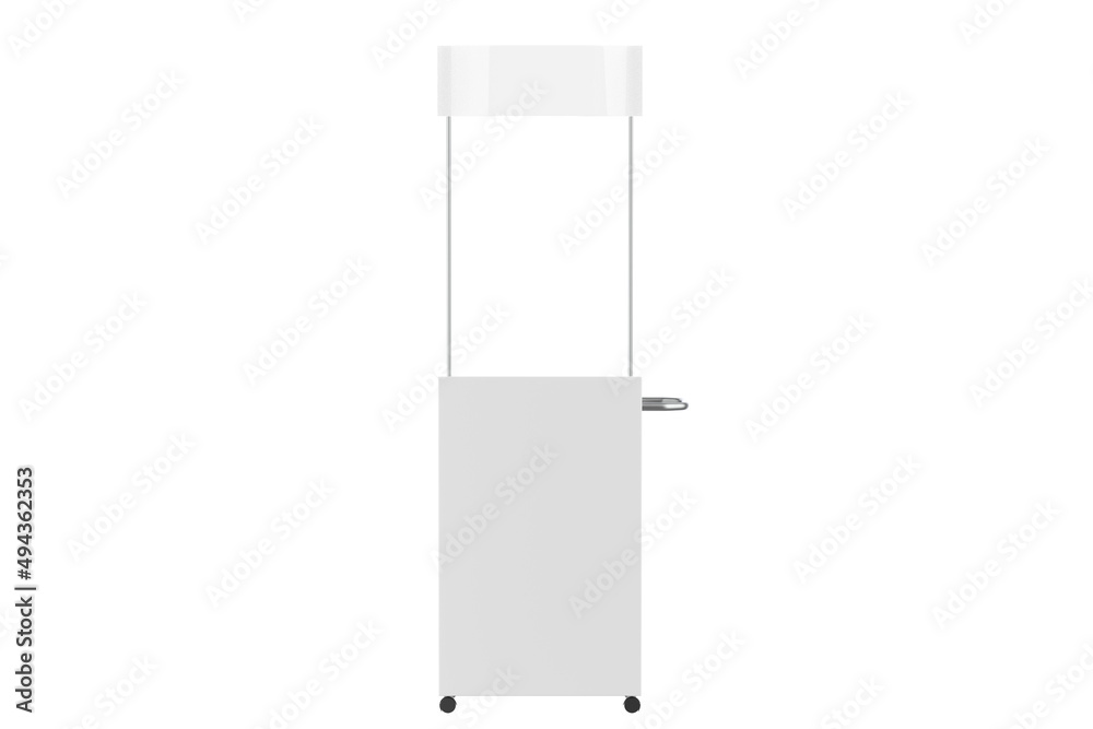 Display stand, retail display stand for product , display stands isolated on white background. 3d illustration