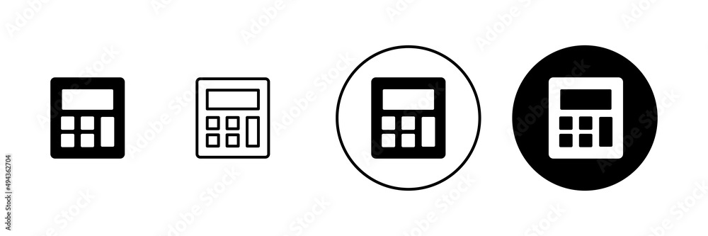 Calculator icons set. Accounting calculator sign and symbol. Calculator icons set. Accounting calculator sign and symbol.