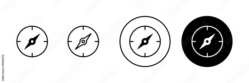 Compass icons set. arrow compass icon sign and symbol Compass icons set. arrow compass icon sign and symbol