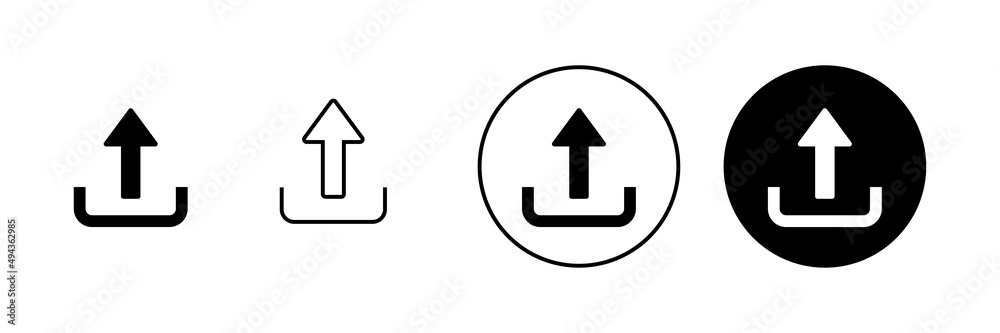Upload icons set. load data sign and symbol Upload icons set. load data sign and symbol