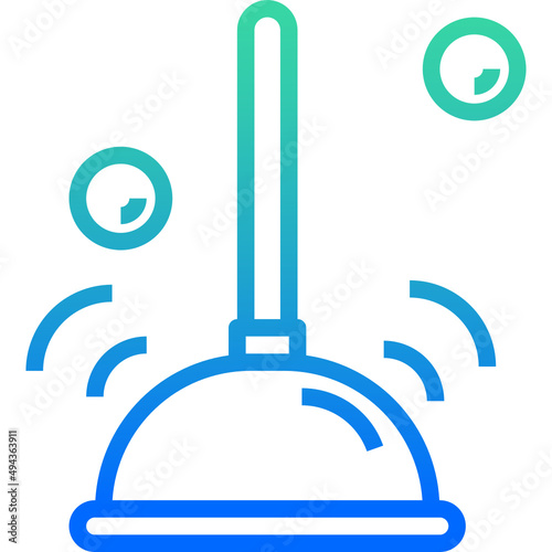 Toilet plunger icon