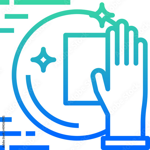 Washing dish icon