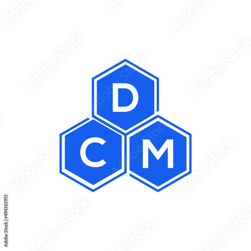 DCM letter logo design on White background. DCM creative initials letter logo concept. DCM letter design. 