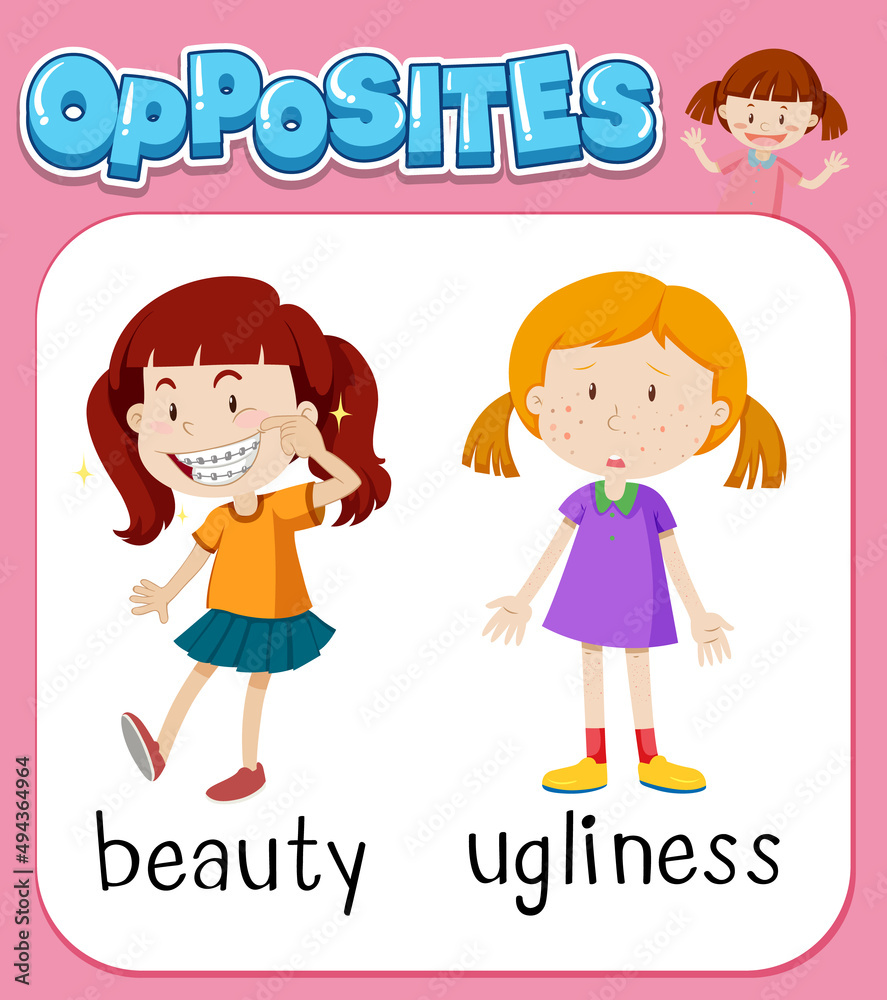 Opposite words for beauty and ugliness Opposite words for beauty and ugliness