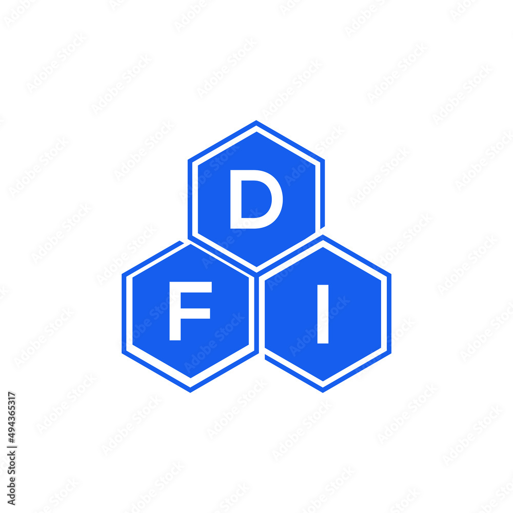 DFI letter logo design on White background. DFI creative initials letter logo concept. DFI letter design. DFI letter logo design on White background. DFI creative initials letter logo concept. DFI letter design.