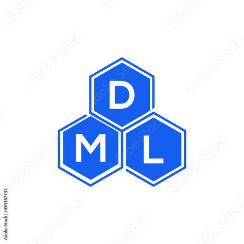 DML letter logo design on White background. DML creative initials letter logo concept. DML letter design. 