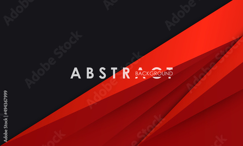 Modern abstract background black and red color