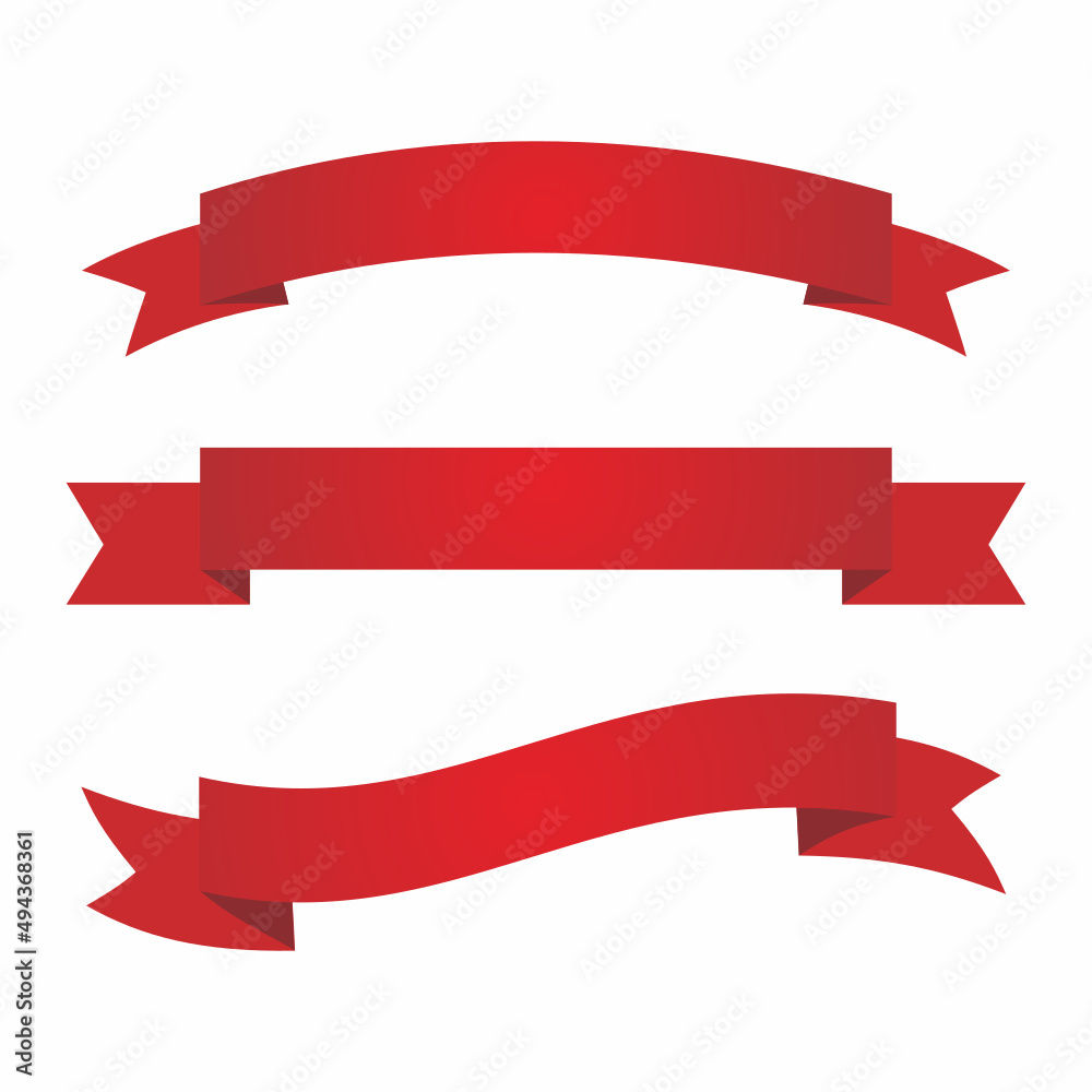 red ribbon set