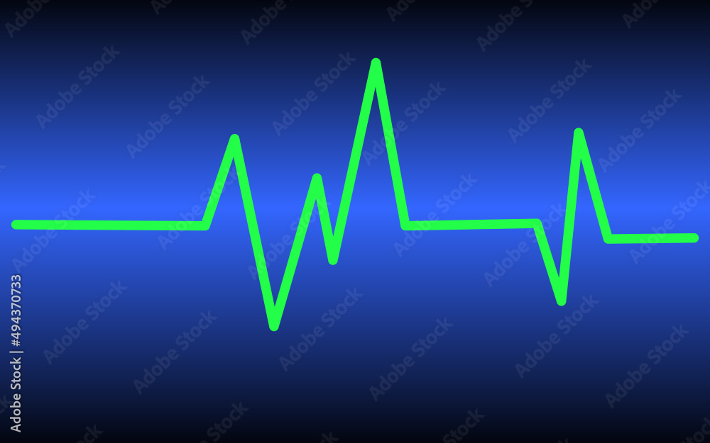 heart beat on monitor.heart rate cardiogram icon vector