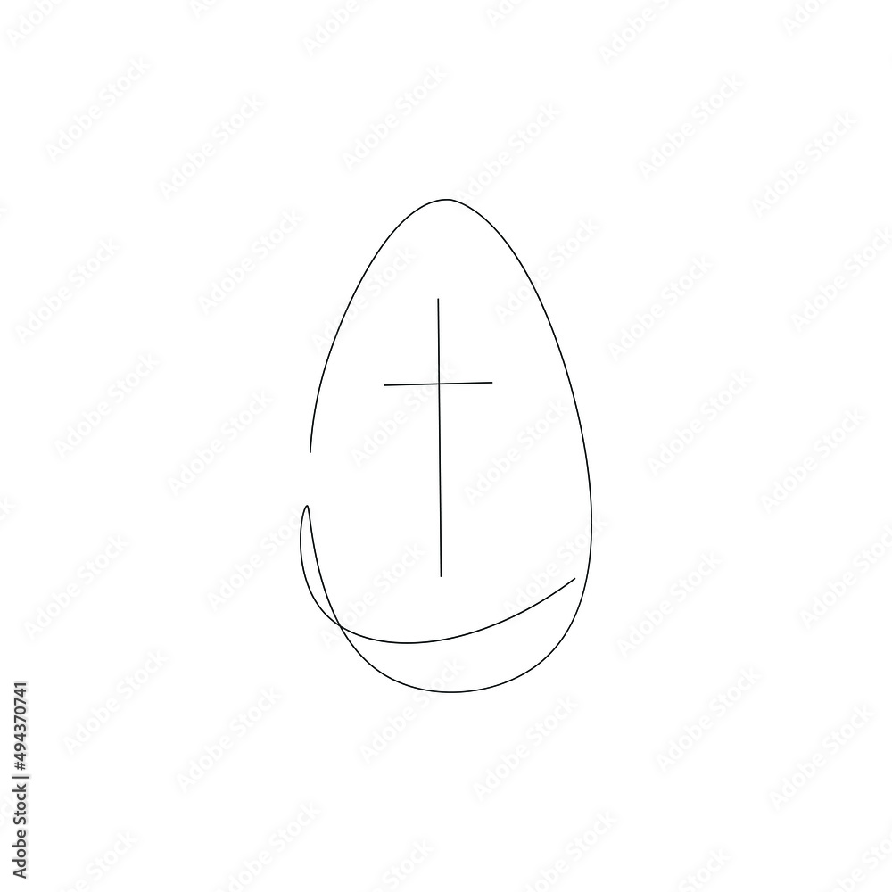 Easter egg on white background vector illustration Easter egg on white background vector illustration