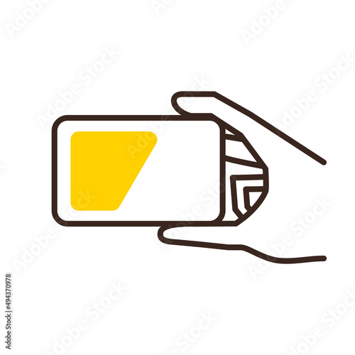 Hand holding prepaid transportation cards