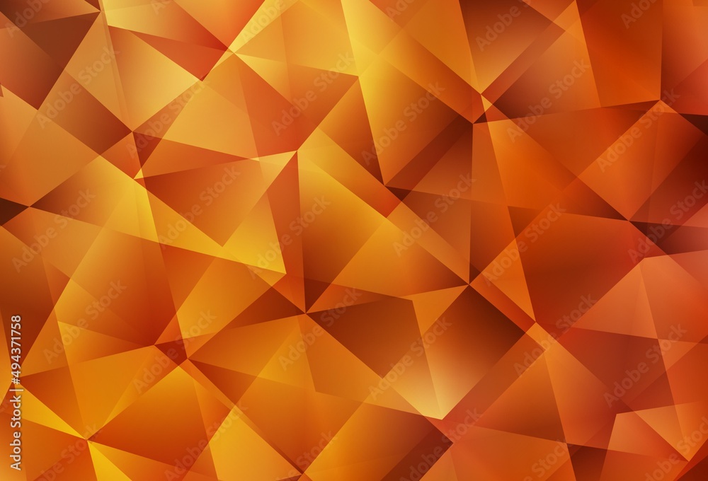 Light Orange vector abstract mosaic background. Light Orange vector abstract mosaic background.