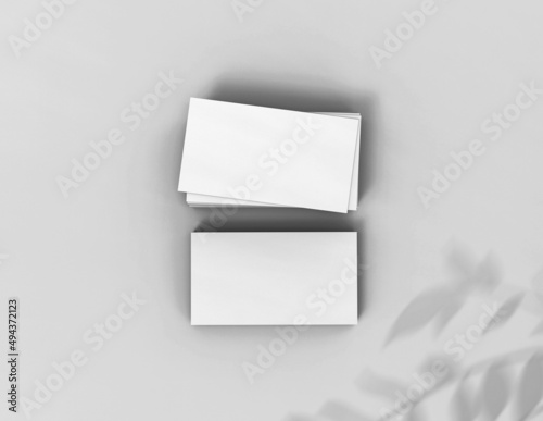 Background for business card mock-up. Business card design background. 3D rendering illustration.