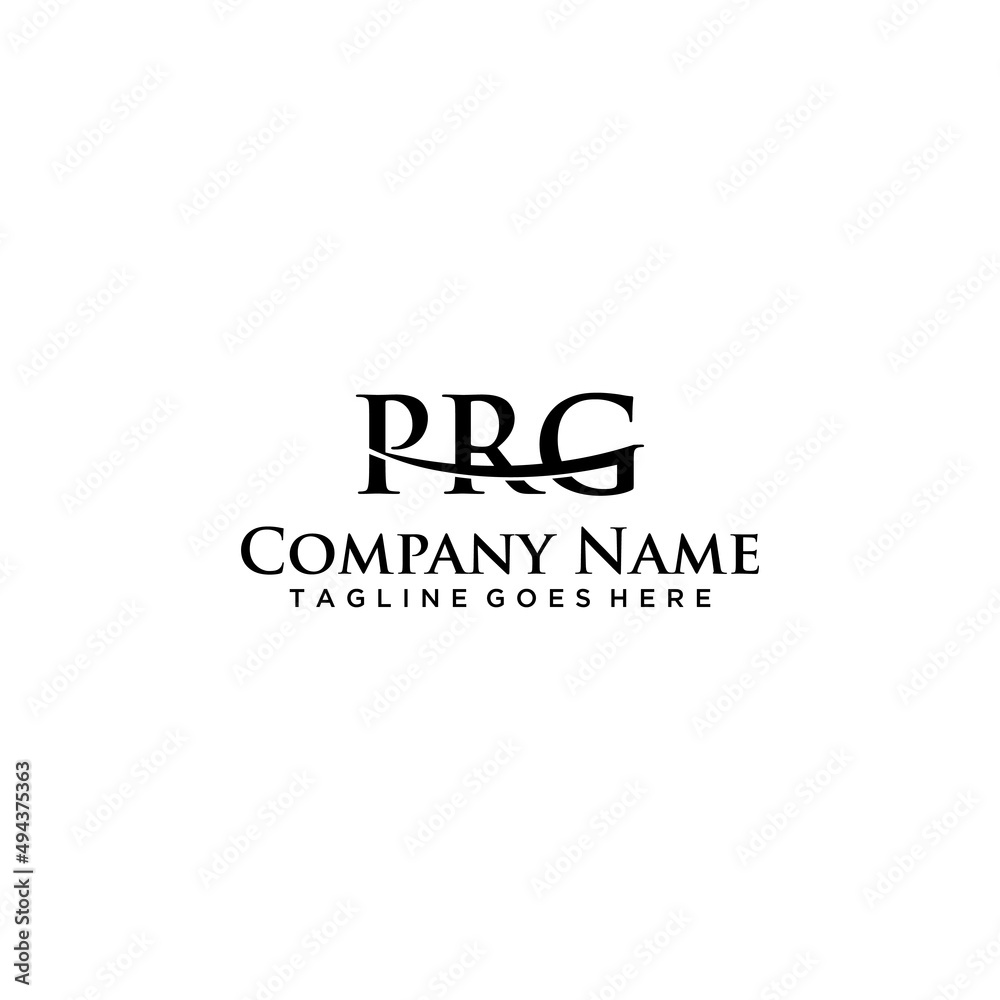 PRG letter logo sign design