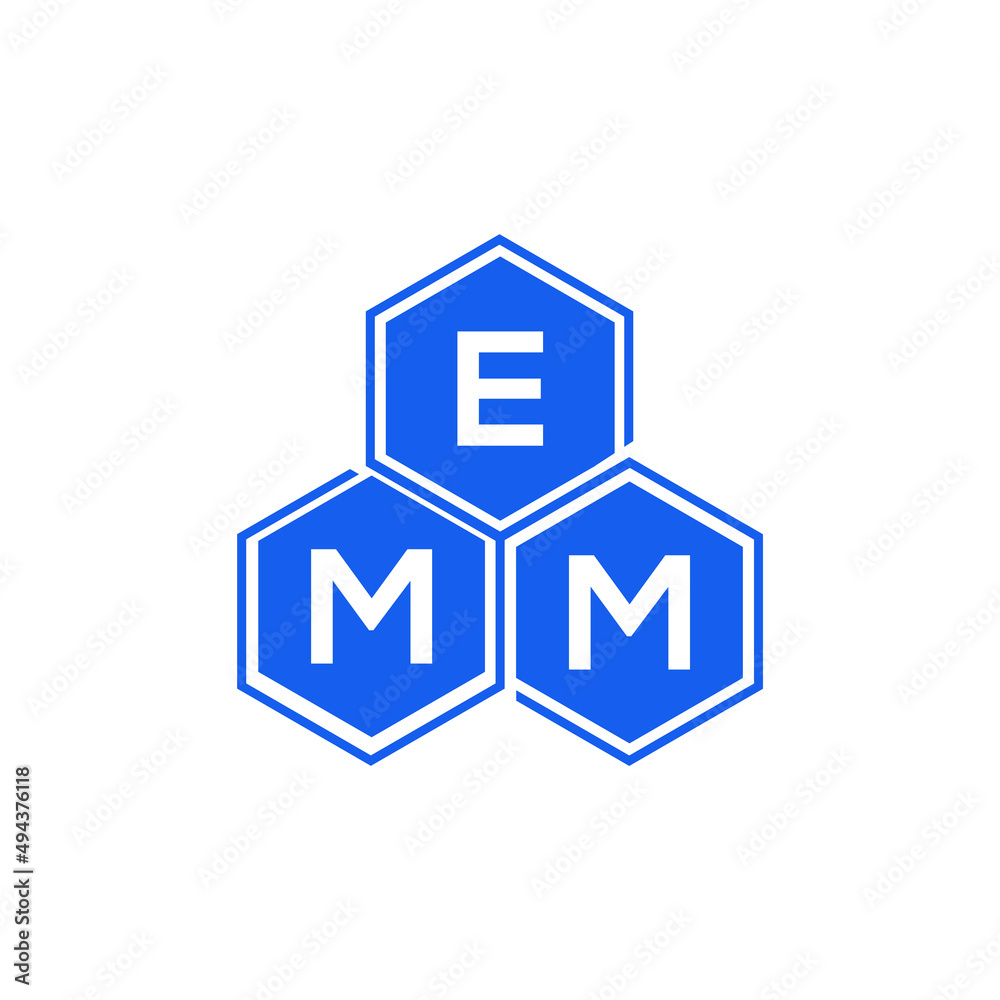 EMM letter logo design on White background. EMM creative initials letter logo concept. EMM letter design. EMM letter logo design on White background. EMM creative initials letter logo concept. EMM letter design.