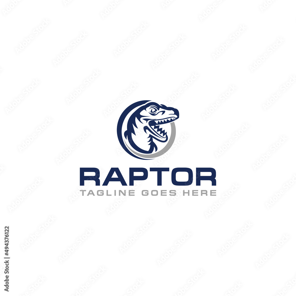 Raptor creative logo sign design