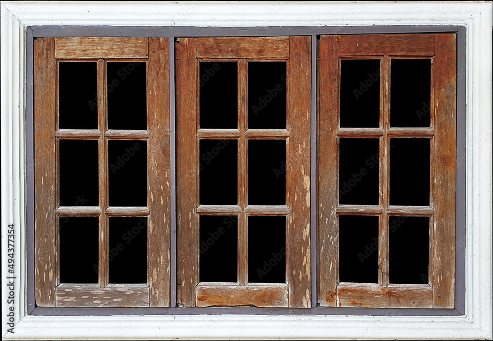 Old wooden window Old wooden window