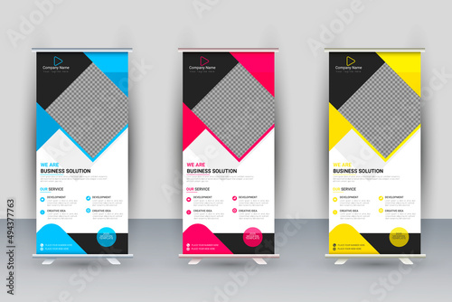 Minimal corporate rollup banner template