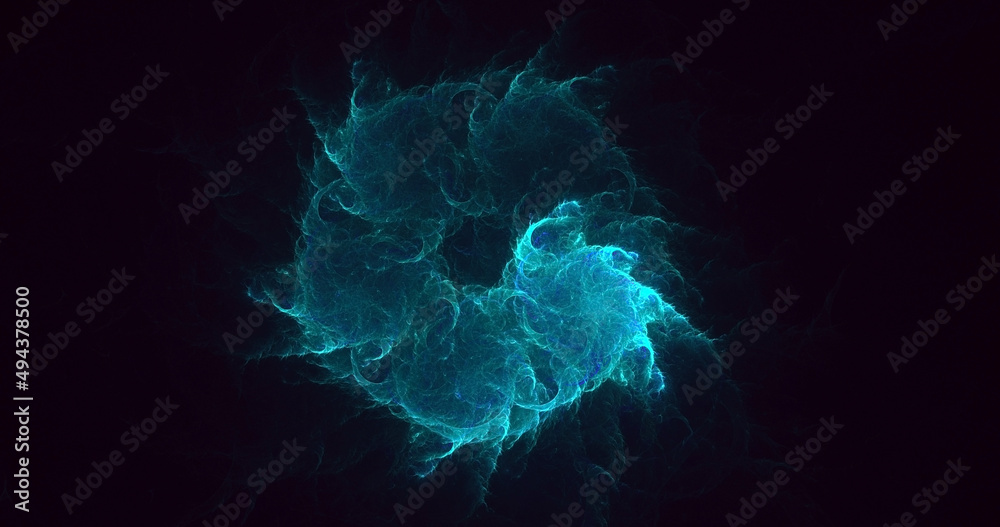 Obraz premium 3D rendering abstract round light background