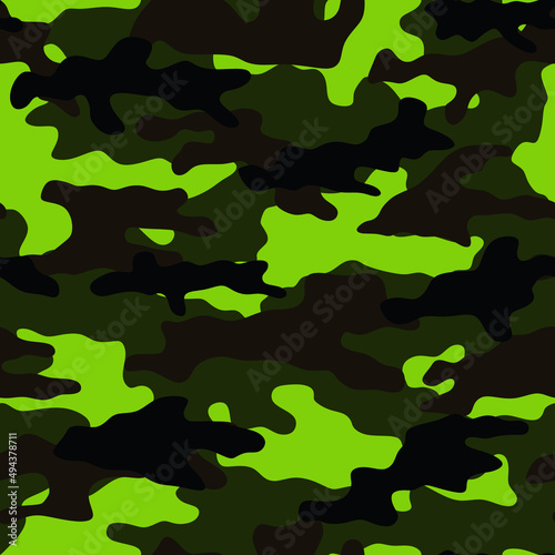 Hunting camouflage. Forest, nature, active recreation. Textile.