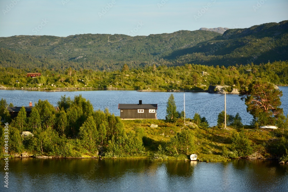 Obraz premium lake and mountains