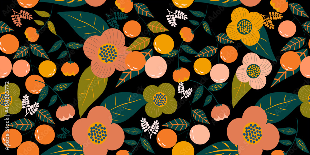 seamless pattern with leaves seamless pattern with leaves