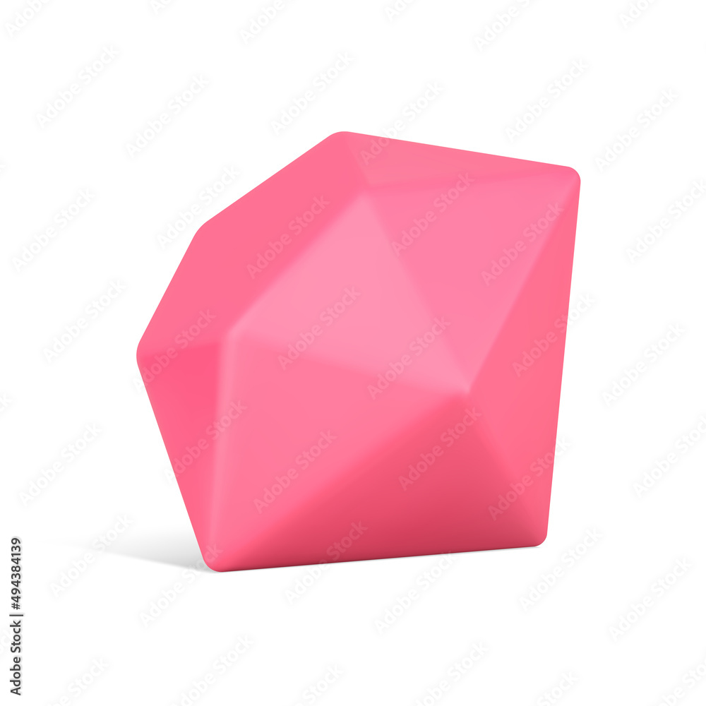 Red diamond icon 3d isometric vector illustration. Glossy gem jewellery perfect luxury diamond Red diamond icon 3d isometric vector illustration. Glossy gem jewellery perfect luxury diamond
