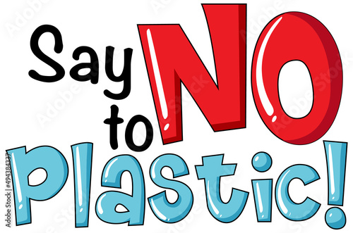Say no to plastic typography logo design
