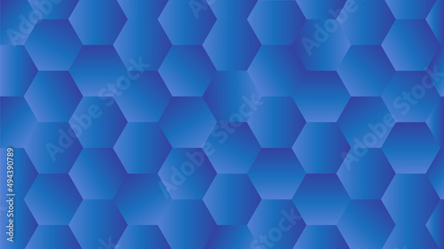 Abstract and geometric graphics. Hexagon background illustration.