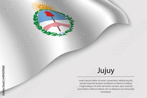 Wave flag of Jujuy is a state of Argentina