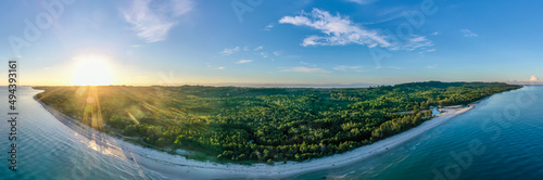 aerial view of mangrove forest at Sabah Borneo  Malaysia.