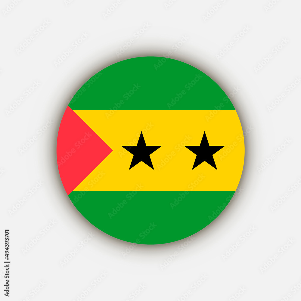 Country Saint Thomas and Prince. Saint Thomas and Prince flag. Vector illustration. Country Saint Thomas and Prince. Saint Thomas and Prince flag. Vector illustration.