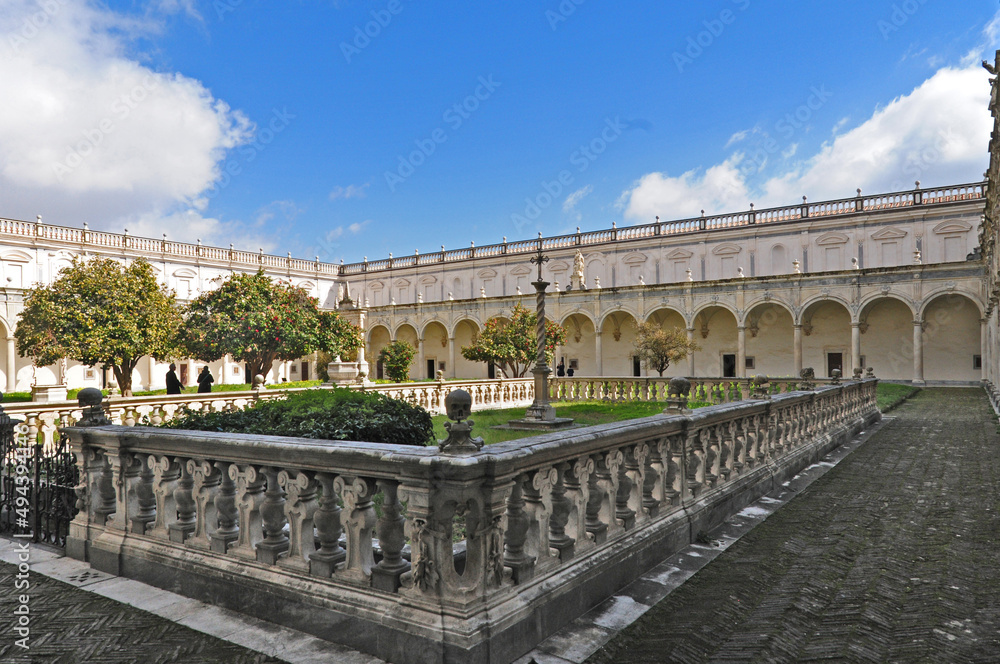 Fototapeta premium Napoli, i chiostri della Certosa di San Martino