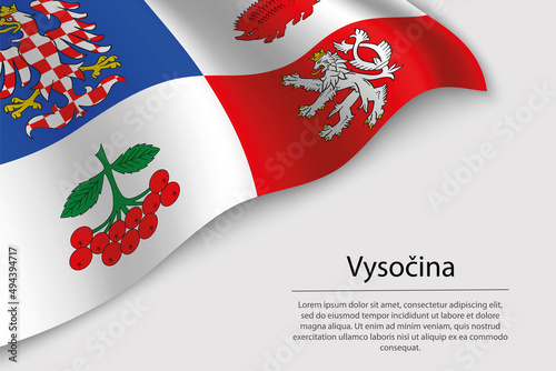 Wave flag of Vysočina is a state of Czech republic.