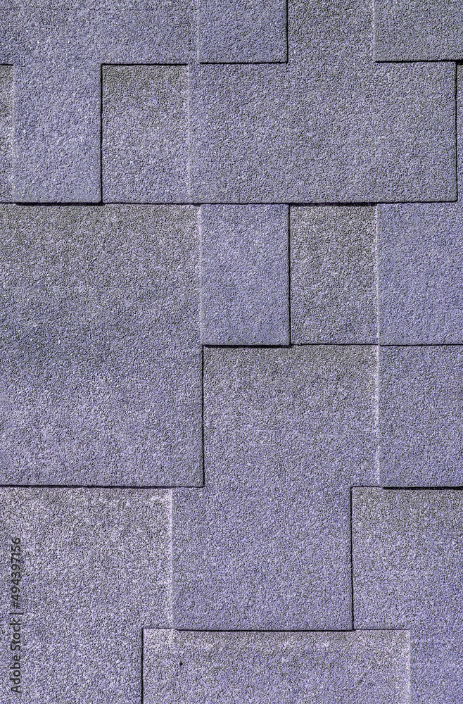 Fototapeta premium Soft tiles, laid out in an abstract manner. Construction works.