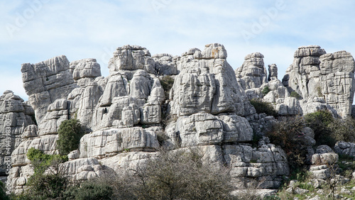 El Torcal de Antequera rock and boulder landscapes in the Malaga region of Spain. © Christopher