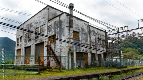 Canvas Print The Former Kumanotaira Train Station located at the top of the Usui Rail Pass, N