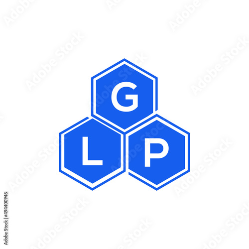 GLP letter logo design on black background. GLP  creative initials letter logo concept. GLP letter design.