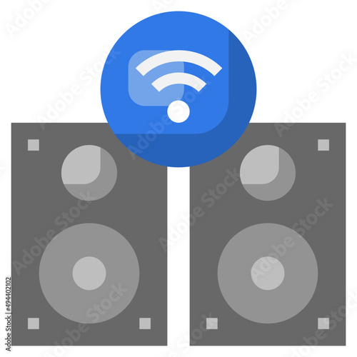 SPEAKER flat icon,linear,outline,graphic,illustration
