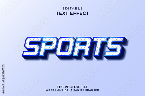 3d sports text effect