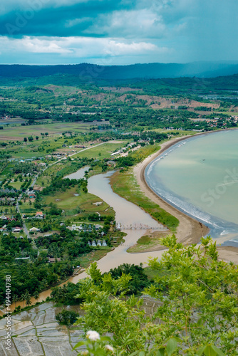 view of the ciletuh beach photo